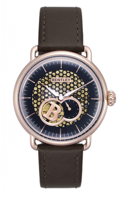 Product SKU: 1798-20RBD-RCase Material: Rose gold tone caseCase Size: 42.0mmDial Size: 36.5mm X 36.5 mmDial Color: Black Bracelet:  Brown calfskin leather strapCrystal: Sapphire crystal with anti-reflective treatmentCrown: 7.0mmMovement: 82S5 /  Automatic  