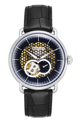 Product SKU: 1798-20WBBCase Material: Stainless steel case Case Size: 42.0mmDial Size: 36.5mm X 36.5 mmDial Color: Black Bracelet:  Black calfskin leather strapCrystal: Sapphire crystal with anti-reflective treatmentCrown: 7.0mmMovement: 82S5 /  Automatic