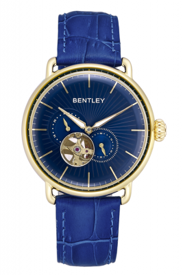 Product SKU: 1798-30KNN-KCase Material: Gold tone caseCase Size: 42.0mmDial Size: 36.5mm X 36.5 mmDial Color: BlueBracelet:  Blue calfskin leather strapCrystal: Sapphire crystal with anti-reflective treatmentCrown: 7.0mmMovement: 82S7 /  Automatic  
