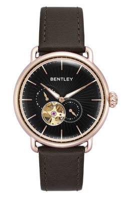 Product SKU: 1798-30RBD-RCase Material: Rose gold tone caseCase Size: 42.0mmDial Size: 36.5mm X 36.5 mmDial Color: Black Bracelet:  Brown calfskin leather strapCrystal: Sapphire crystal with anti-reflective treatmentCrown: 7.0mmMovement: 82S7 /  Automatic  