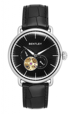 Product SKU: 1798-30WBBCase Material: Stainless steel case Case Size: 42.0mmDial Size: 36.5mm X 36.5 mmDial Color: Black Bracelet:  Black calfskin leather strap Crystal: Sapphire crystal with anti-reflective treatmentCrown: 7.0mmMovement: 82S7 /  Automatic  