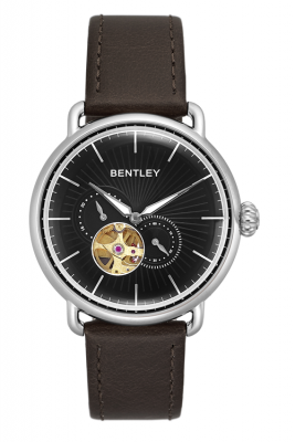 Product SKU: 1798-30WBD-RCase Material: Stainless steel case Case Size: 42.0mmDial Size: 36.5mm X 36.5 mmDial Color: Black Bracelet:  Brown calfskin leather strapCrystal: Sapphire crystal with anti-reflective treatmentCrown: 7.0mmMovement: 82S7 /  Automatic  