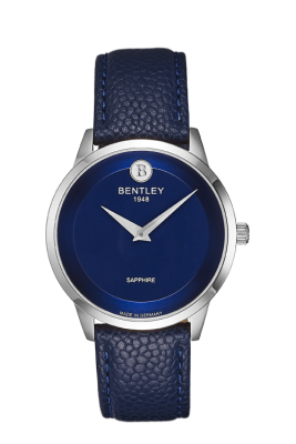 Product SKU: 1808-10MWNNDescription: Stainless steel caseCase Size: 39.5mm X 44.5mmDial Size: Ø 34.5mmDial Color: Blue dial Bracelet:  Blue calfskin leather strapCrystal: Sapphire crystal glassCrown: 4.5mmMovement: GL20