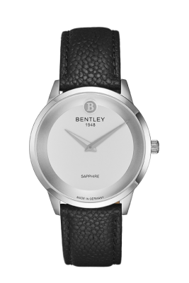 Product SKU: 1808-10MWWBDescription: Stainless steel caseCase Size: 39.5mm X 44.5mmDial Size: Ø 34.5mmDial Color: White dial Bracelet:  Black calfskin leather strapCrystal: Sapphire crystal glassCrown: 4.5mmMovement: GL20