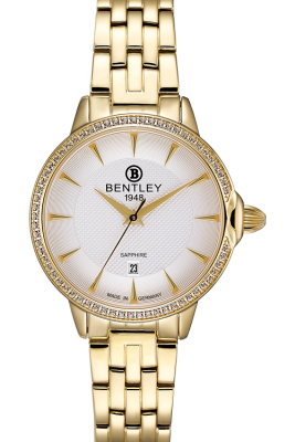 Product SKU: 1827-101LKCICase Material: Gold tone stainless steel,Case with 63pcs white sapphireCase Size: 32.0mm X 37.5mmDial Size: 26.0 mmDial Color: Silver dialCrystal: Sapphire crystal glassCrown: 5.5mmMovement: GN10