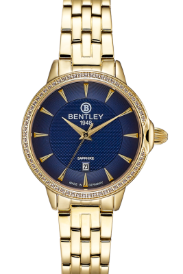 Product SKU: 1827-101LKNICase Material: Gold tone stainless steel,Case with 63pcs white sapphireCase Size: 32.0mm X 37.5mmDial Size: 26.0 mmDial Color: Blue dialCrystal: Sapphire crystal glassCrown: 5.5mmMovement: GN10