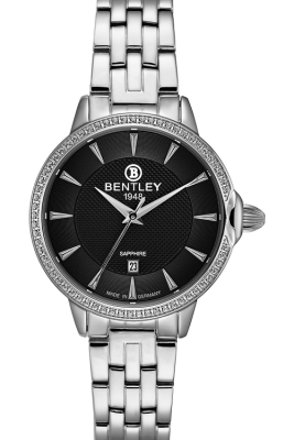 Product SKU: 1827-101LWBICase Material: All stainless steel,Case with 63pcs white sapphireCase Size: 32.0mm X 37.5mmDial Size: 26.0 mmDial Color: Black dialCrystal: Sapphire crystal glassCrown: 5.5mmMovement: GN10