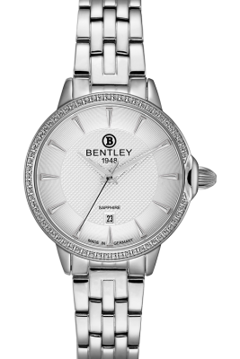 Product SKU: 1827-101LWCICase Material: All stainless steel,Case with 63pcs white sapphireCase Size: 32.0mm X 37.5mmDial Size: 26.0 mmDial Color: Silver dialCrystal: Sapphire crystal glassCrown: 5.5mmMovement: GN10