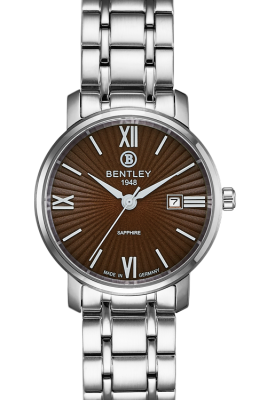 Product SKU: 1830-10LWDIDescription: All stainless steelCase Size: 32.0mm X 32.0mmDial Size: 26.5 mmDial Color: Brown dialCrystal: Sapphire crystal glassCrown: 4.0mmMovement: VX12E