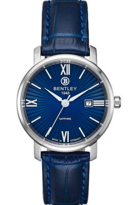 Product SKU: 1830-10LWNNCase Material: Stainless steel caseCase Size: 32.0mm X 32.0mmDial Size: 26.5 mmDial Color: Blue dialBracelet:  Blue calfskin leather strapCrystal: Sapphire crystal glassCrown: 4.0mmMovement: VX12E
