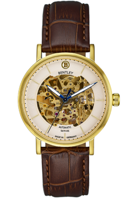 Product SKU: 1833-15MKKDCase Material: Gold tone caseCase Size: 39.0mm X 34.0mmDial Size: 34.0 mmDial Color: Gold dialBracelet:  Brown calfskin leather strapCrystal: Sapphire crystal glassCrown: 5.5mmMovement: 8N24 / Automatic