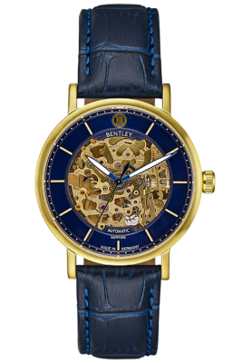 Product SKU: 1833-15MKNNCase Material: Gold tone caseCase Size: 39.0mm X 34.0mmDial Size: 34.0 mmDial Color: Blue dial Bracelet:  Blue calfskin leather strapCrystal: Sapphire crystal glassCrown: 5.5mmMovement: 8N24 / Automatic