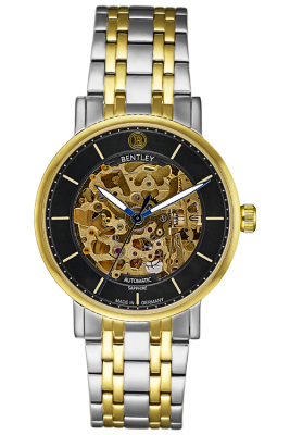 Product SKU: 1833-15MTBICase Material: Gold two tone stainless steelCase Size: 39.0mm X 34.0mmDial Size: 34.0 mmDial Color: Black dial Crystal: Sapphire crystal glassCrown: 5.5mmMovement: 8N24 / Automatic