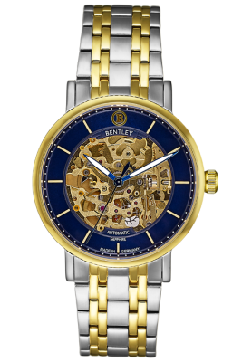 Product SKU: 1833-15MTNICase Material: Gold two tone stainless steelCase Size: 39.0mm X 34.0mmDial Size: 34.0 mmDial Color: Blue dialCrystal: Sapphire crystal glassCrown: 5.5mmMovement: 8N24 / Automatic
