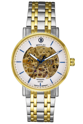 Product SKU: 1833-15MTWIDescription: 
Case Material: Gold two tone stainless steelCase Size: 39.0mm X 34.0mmDial Size: 34.0 mmDial Color: White dial Crystal: Sapphire crystal glassCrown: 5.5mmMovement: 8N24 / Automatic