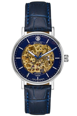 Product SKU: 1833-15MWNNCase Material: All stainless steelCase Size: 39.0mm X 34.0mmDial Size: 34.0 mmDial Color: Blue dial Bracelet:  Blue calfskin leather strapCrystal: Sapphire crystal glassCrown: 5.5mmMovement: 8N24 / Automatic