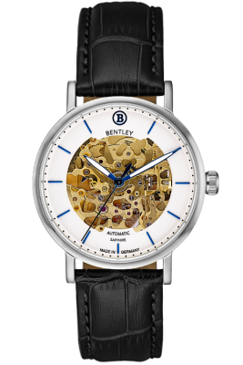 Product SKU: 1833-15MWWBCase Material: All stainless steelCase Size: 39.0mm X 34.0mmDial Size: 34.0 mmDial Color: White dialBracelet:  Black calfskin leather strapCrystal: Sapphire crystal glassCrown: 5.5mmMovement: 8N24 / Automatic