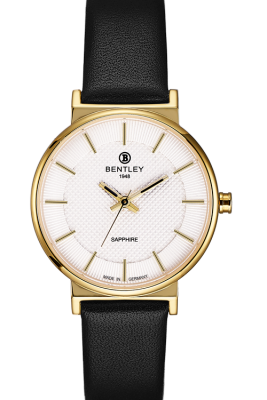 Product SKU: 1855-10LKCBCase Material: Gold tone caseCase Size: 30.0mm X 36.0mmDial Size: 26.5 mmDial Color: Silver dialBracelet:  Black calfskin leather strapCrystal: Sapphire crystal glassCrown: 3.5mmMovement: VX51