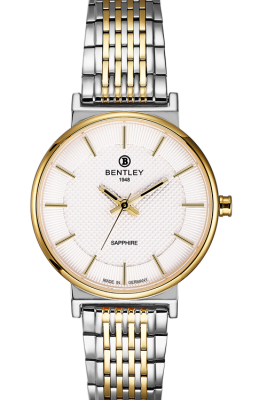 Product SKU: 1855-10LTCICase Material: Gold two tone stainless steelCase Size: 30.0mm X 36.0mmDial Size: 26.5 mmDial Color: Silver dialCrystal: Sapphire crystal glassCrown: 3.5mmMovement: VX51