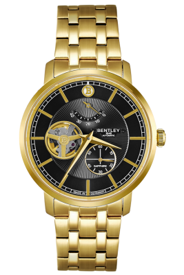 Product SKU: 1862-15MKBICase Material: Gold tone stainless steelCase Size: 40.0mm X 46.3mmDial Size: Ø 35.0 mmDial Color: Black dialCrystal: Sapphire crystal glassCrown: 5.5mmMovement: EPSON YN88 / Automatic