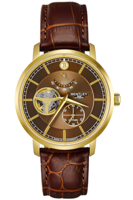 Product SKU: 1862-15MKDDCase Material: Gold tone caseCase Size: 40.0mm X 46.3mmDial Size: Ø 35.0 mmDial Color: Brown dialBracelet:  Brown calfskin leather strapCrystal: Sapphire crystal glassCrown: 5.5mmMovement: EPSON YN88 / Automatic