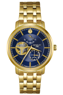 Product SKU: 1862-15MKNICase Material: Gold tone stainless steelCase Size: 40.0mm X 46.3mmDial Size: Ø 35.0 mmDial Color: Blue dialCrystal: Sapphire crystal glassCrown: 5.5mmMovement: EPSON YN88 / Automatic