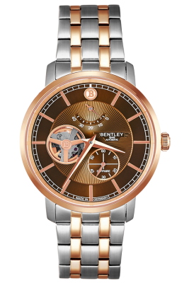 Product SKU: 1862-15MTDI-RCase Material: Rose gold  two tone stainless steelCase Size: 40.0mm X 46.3mmDial Size: Ø 35.0 mmDial Color: Brown dialCrystal: Sapphire crystal glassCrown: 5.5mmMovement: EPSON YN88 / Automatic