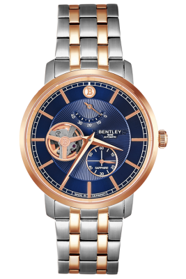 Product SKU: 1862-15MTNI-RCase Material: Rose gold two tone stainless steelCase Size: 40.0mm X 46.3mmDial Size: Ø 35.0 mmDial Color: Blue dialCrystal: Sapphire crystal glassCrown: 5.5mmMovement: EPSON YN88 / Automatic
