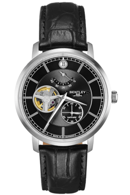 Product SKU: 1862-15MWBBCase Material: Stainless steel caseCase Size: 40.0mm X 46.3mmDial Size: Ø 35.0 mmDial Color: Black dialBracelet:  Black calfskin leather strapCrystal: Sapphire crystal glassCrown: 5.5mmMovement: EPSON YN88 / Automatic