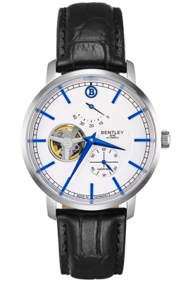 Product SKU: 1862-15MWWBCase Material: Stainless steel caseCase Size: 40.0mm X 46.3mmDial Size: Ø 35.0 mmDial Color: White dialBracelet:  Black calfskin leather strapCrystal: Sapphire crystal glassCrown: 5.5mmMovement: EPSON YN88 / Automatic