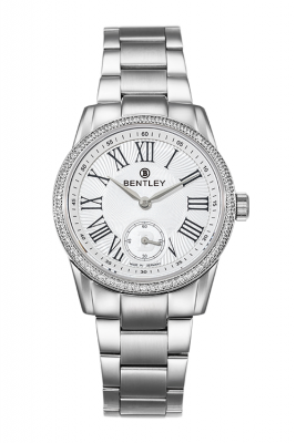 Product SKU: 1615-1020002Case Material: All stainless steel,Case with 72 pcs Cubic ZirconiaCase Size: 32.0mm X 38.2mmDial Size: 26.0mm X 26.0mmDial Color: SilverCrystal: Sapphire crystal with anti-reflective treatmentCrown: 4.5mmMovement: MIYOTA 1L45
