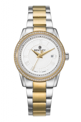Product SKU: 1615-2027772Case Material: Gold two tone stainless steel,Case with 72 pcs Cubic Zirconia Case Size: 32.0mm X 38.2mmDial Size: 26.0mm X 26.0mmDial Color: SilverCrystal: Sapphire crystal with anti-reflective treatmentCrown: 4.5mmMovement: MIYOTA GN10