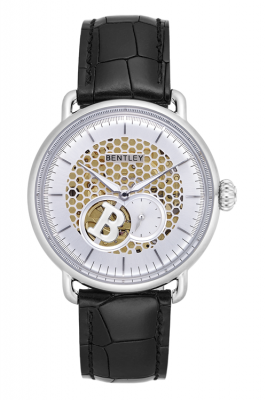 Product SKU: 1798-20WWBCase Material: Stainless steel caseCase Size: 42.0mmDial Size: 36.5mm X36.5 mmDial Color: Silver  Bracelet:  Black calfskin leather strapCrystal: Sapphire crystal with anti-reflective treatmentCrown: 7.0mmMovement: 82S5 /  Automatic  