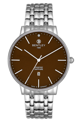 Product SKU: 1852-102MWDICase Material: All stainless steelCase Size: 41.5mm X 51.0mmDial Size: 38.0 mmDial Color: Brown dial with 1pcs diamondCrystal: Sapphire crystal glassCrown: 4.5mmMovement: VX32-6H