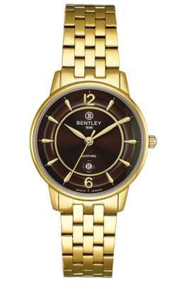 Product SKU: 1853-10LKDACase Material: Gold tone stainless steelCase Size: 32.0mm X 37.0mmDial Size: 28.0 mmDial Color: Brown dialCrystal: Sapphire crystal glassCrown: 3.5mmMovement: VX82
