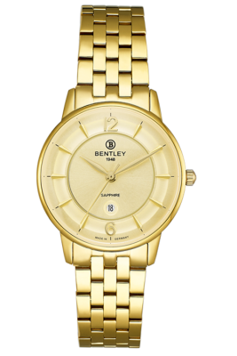 Product SKU: 1853-10LKKACase Material: Gold tone stainless steelCase Size: 32.0mm X 37.0mmDial Size: 28.0 mmDial Color: Gold dialCrystal: Sapphire crystal glassCrown: 3.5mmMovement: VX82