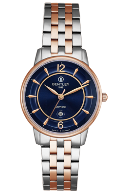 Product SKU: 1853-10LTNA-RCase Material: Rose gold two tone stainless steelCase Size: 32.0mm X 37.0mmDial Size: 28.0 mmDial Color: Blue dialCrystal: Sapphire crystal glassCrown: 3.5mmMovement: VX82