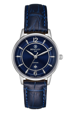 Product SKU: 1853-10LWNNCase Material: Stainless steel caseCase Size: 32.0mm X 37.0mmDial Size: 28.0 mmDial Color: Blue dialBracelet:  Blue calfskin leather strapCrystal: Sapphire crystal glassCrown: 3.5mmMovement: VX82