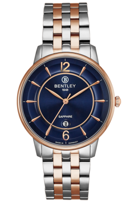 Product SKU: 1853-10MTNA-RCase Material: Rose gold two tone stainless steelCase Size: 40.0mm X 46.5mmDial Size: 36.5 mmDial Color: Blue dialCrystal: Sapphire crystal glassCrown: 4.5mmMovement: VX32