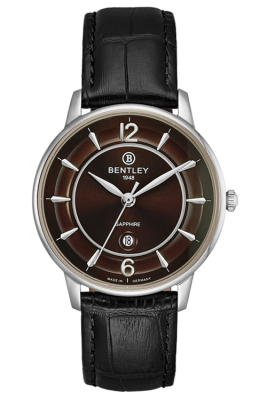 Product SKU: 1853-10MWDBCase Material: Stainless steel caseCase Size: 40.0mm X 46.5mmDial Size: 36.5 mmDial Color: Brown dialBracelet:  Black calfskin leather strapCrystal: Sapphire crystal glassCrown: 4.5mmMovement: VX32