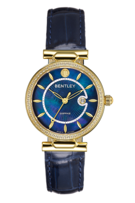 型号: BL2339-10LKNN商品介绍: 錶殼鑲 60顆白色藍寶石
材质: IP金色不鏽鋼錶殼表壳尺寸: 32.0 X 38.5mm表盘尺寸: Ø26.0mm表盘颜色: 藍色珍珠母貝表带:  藍色真皮皮帶表镜: 耐磨損藍寶石水晶玻璃表冠: Ø 4.0mm机芯: 2015