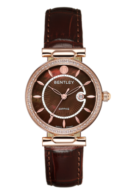 型号: BL2339-10LRDD商品介绍: 錶殼鑲 60顆白色藍寶石材质: IP玫瑰金色不鏽鋼錶殼表壳尺寸: 32.0 X 38.5mm表盘尺寸: Ø26.0mm表盘颜色: 咖啡色珍珠母貝表带:  咖啡色真皮皮帶表镜: 耐磨損藍寶石水晶玻璃表冠: Ø 4.0mm机芯: 2015