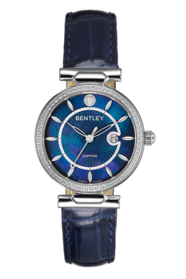 型号: BL2339-10LWNN商品介绍: 錶殼鑲 60顆白色藍寶石材质: 不鏽鋼錶殼表壳尺寸: 32.0 X 38.5mm表盘尺寸: Ø26.0mm表盘颜色: 藍色珍珠母貝表带:  藍色真皮皮帶表镜: 耐磨損藍寶石水晶玻璃表冠: Ø 4.0mm机芯: 2015