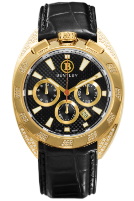 Product SKU: 82-402481Description: Gold tone stainless steel Case with 125 pcs diamondsCase Size: 43.0mm X 46.0mmDial Size:  32.0 mm X 32.0 mm Dial Color: BlackBracelet:  Black genuine leather strapCrystal: Crystal with anti-reflective treatmentCrown: 7.5mmMovement: RONDA 3540