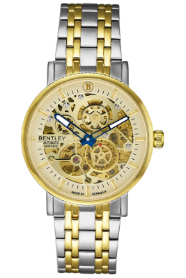 Product SKU: 1833-25MTKICase Material: Gold two tone stainless steelCase Size: 39.0mm X 34.0mmDial Size: 34.0 mmDial Color: Gold dial / Small SecondCrystal: Sapphire crystal glassCrown: 5.5mmMovement: 8N40 / Automatic