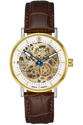 Product SKU: 1833-25MTWDCase Material: Gold two tone caseCase Size: 39.0mm X 34.0mmDial Size: 34.0 mmDial Color: White dial / Small SecondBracelet:  Brown calfskin leather strapCrystal: Sapphire crystal glassCrown: 5.5mmMovement: 8N40 / Automatic