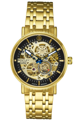 Product SKU: 1833-25MKBICase Material: Gold tone stainless steelCase Size: 39.0mm X 34.0mmDial Size: 34.0 mmDial Color: Black dial / Small SecondCrystal: Sapphire crystal glassCrown: 5.5mmMovement: 8N40 / Automatic