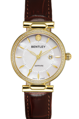 Product SKU: BL2339-10LKWDDescription: Gold tone caseCase Material: Case with 60pcs white sapphireCase Size: 32.0mm X 38.5mmDial Size: Ø 26.0mmDial Color: White MOP dialBracelet:  Brown calfskin leather strapCrystal: Sapphire crystal glassCrown: Ø 4.0mmMovement: 2015