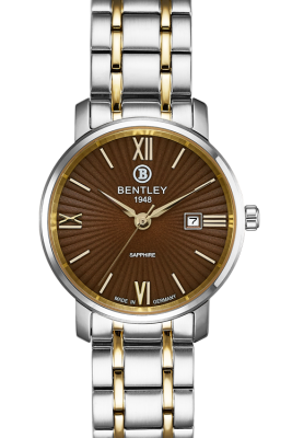 Product SKU: 1830-10LTDICase Material: Gold two tone stainless steelCase Size: 32.0mm X 32.0mmDial Size: 26.5 mmDial Color: Brown dialCrystal: Sapphire crystal glassCrown: 4.0mmMovement: VX12E