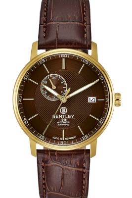Product SKU: 1832-15MKDDCase Material: Gold tone caseCase Size: 40.0mm X 46.0mmDial Size: 34.0 mmDial Color: Brown dialBracelet:  Brown calfskin leather strapCrystal: Sapphire crystal glassCrown: 5.5mmMovement: NH37 / Automatic